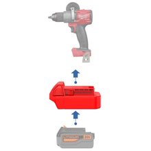 Lade das Bild in den Galerie-Viewer, Black and Decker 20V auf Milwaukee 18V Batterieadapter