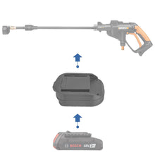 Lade das Bild in den Galerie-Viewer, Bosch (Blau) 18V auf WORX 20V (Orange) PowerShare Akku-Adapter