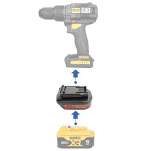 Lade das Bild in den Galerie-Viewer, DeWalt 20V auf CAT 18V Batterieadapter