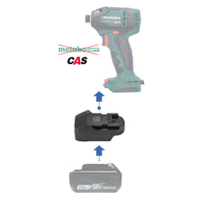 Lade das Bild in den Galerie-Viewer, Makita 18V auf Metabo 18V CAS Batterieadapter