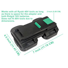 Lade das Bild in den Galerie-Viewer, RIDGID 18V auf Ryobi 40V Batterieadapter