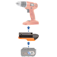 Lade das Bild in den Galerie-Viewer, RIDGID 18V auf Black and Decker 18V Ni-Cd Batterieadapter