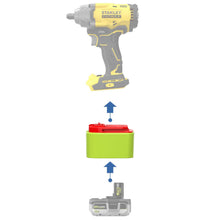 Lade das Bild in den Galerie-Viewer, Ryobi 18V auf Stanley V20 Batterieadapter