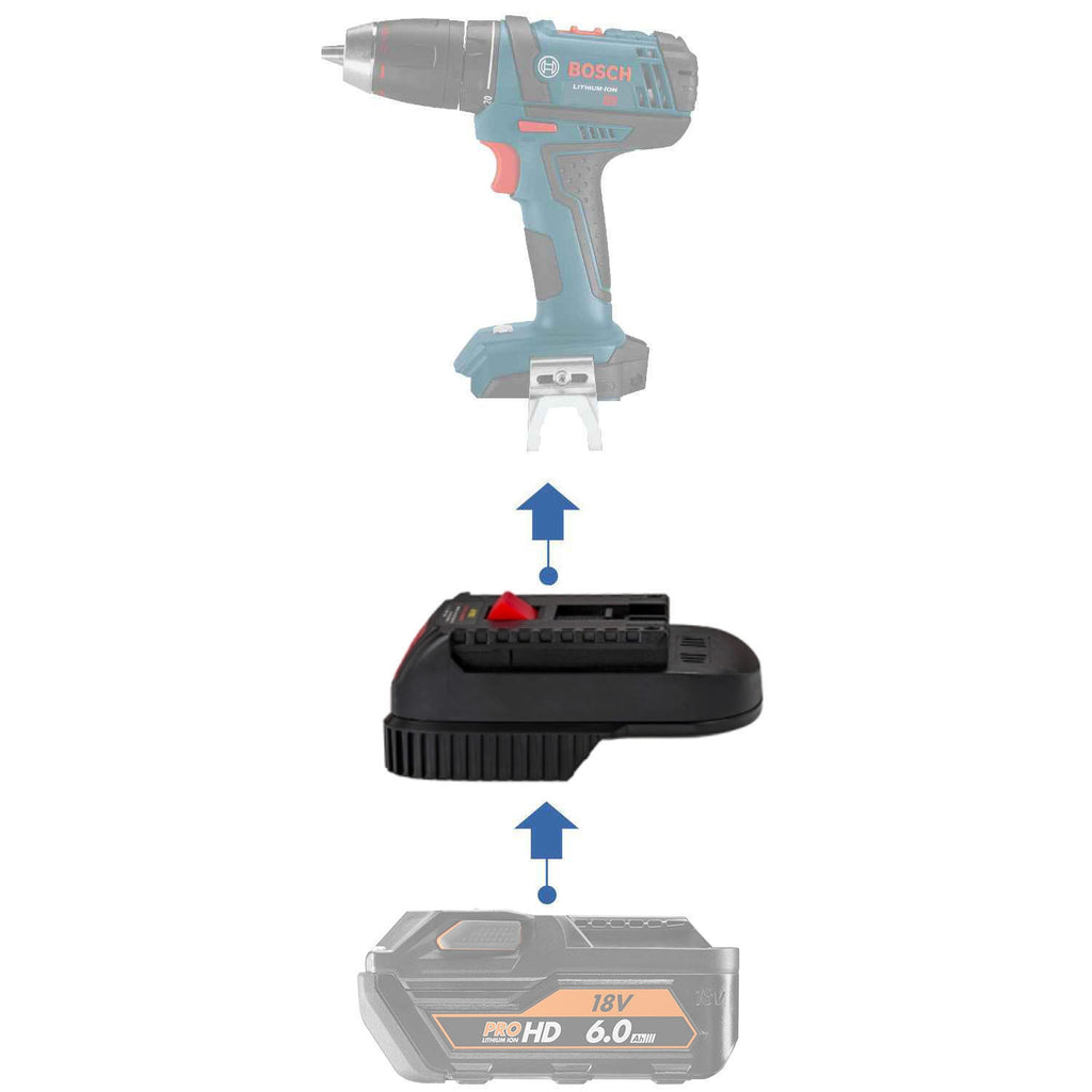 AEG 18V auf Bosch 18V GBA (Blau) Akkuadapter