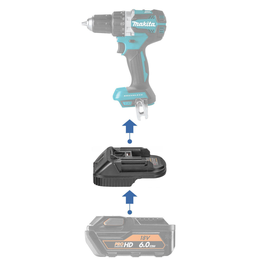 AEG 18V auf Makita 18V Batterieadapter