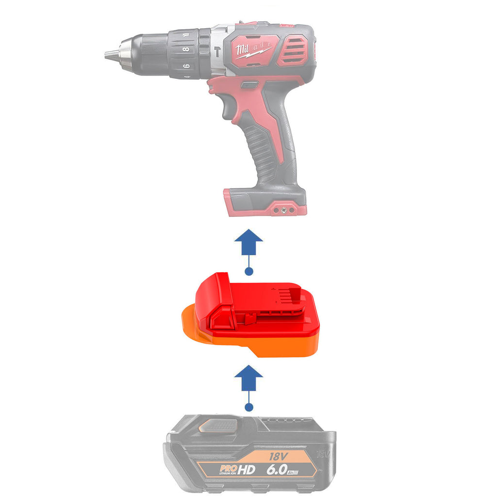 AEG 18V auf Milwaukee 18V Batterieadapter