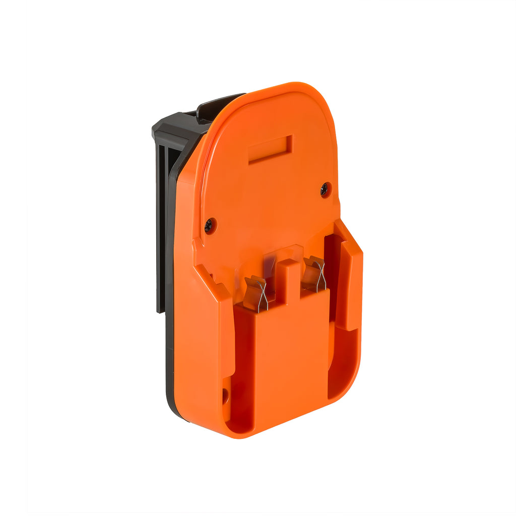 AEG 18V to Porter Cable 18V Ni-Cd battery adapter - Porter Cable tool-side connection, twin spring terminals, latch slot