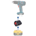 DeWalt 20V MAX auf Bosch 18V GBA (Blau) Akkuadapter