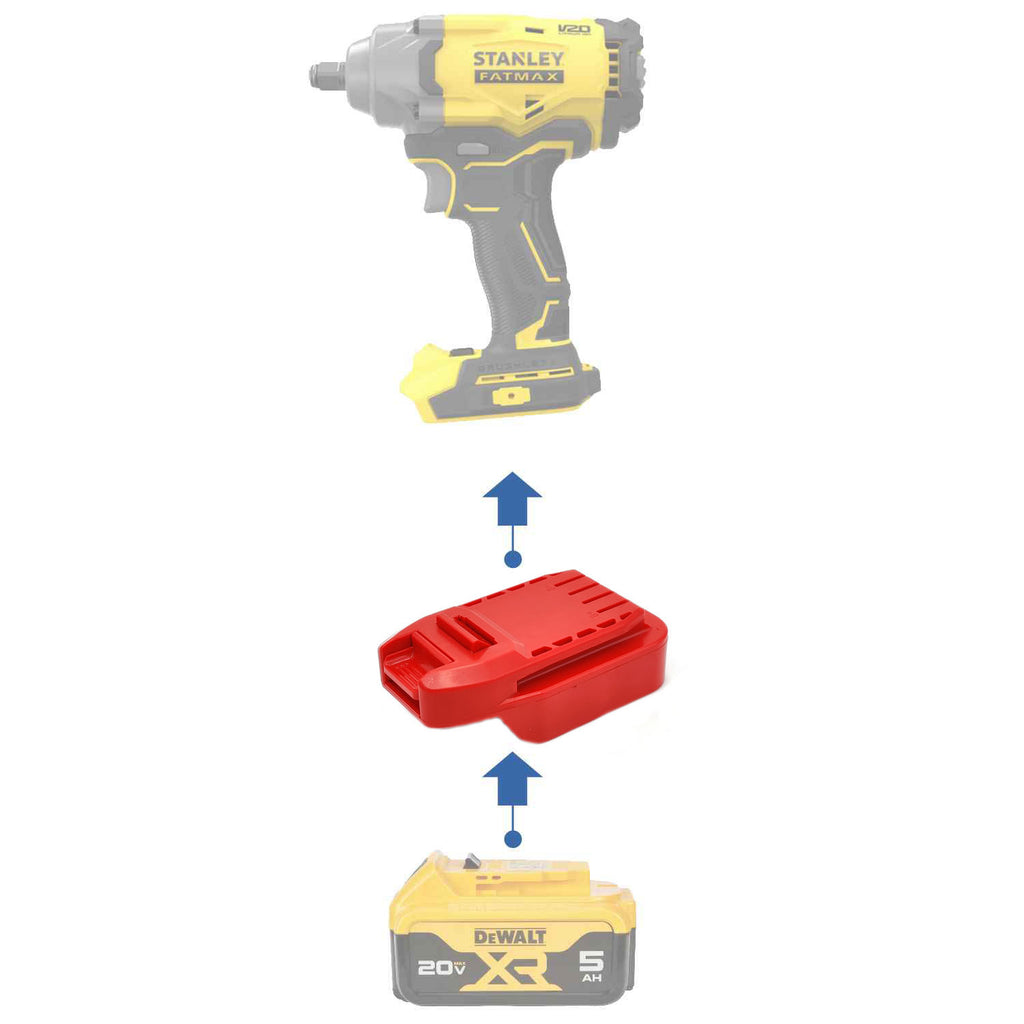 DeWalt 20V MAX auf Stanley V20 Akkuadapter