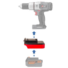 Lade das Bild in den Galerie-Viewer, Black and Decker 20V auf Porter Cable 18V Batterieadapter
