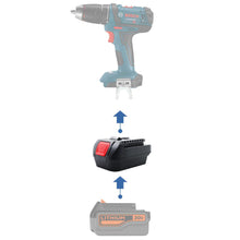 Lade das Bild in den Galerie-Viewer, Black and Decker 20V to Bosch (Blue) 18V Battery Adapter
