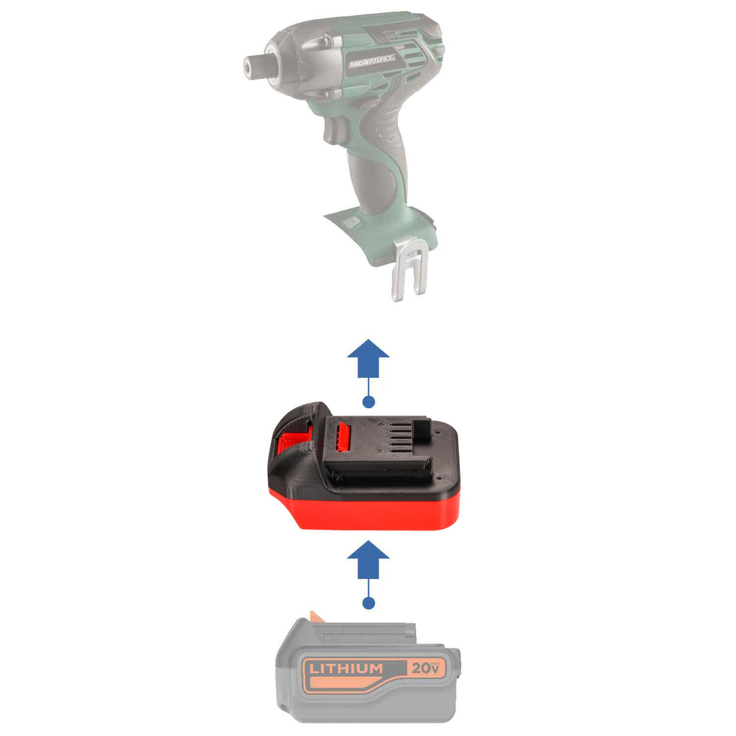 Black and Decker 20V zu Masterforce 20V Batterieadapter