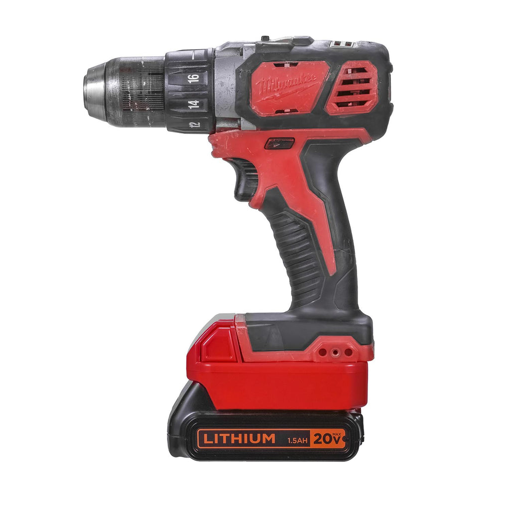 Black and Decker 20V auf Milwaukee M18 Akkuadapter