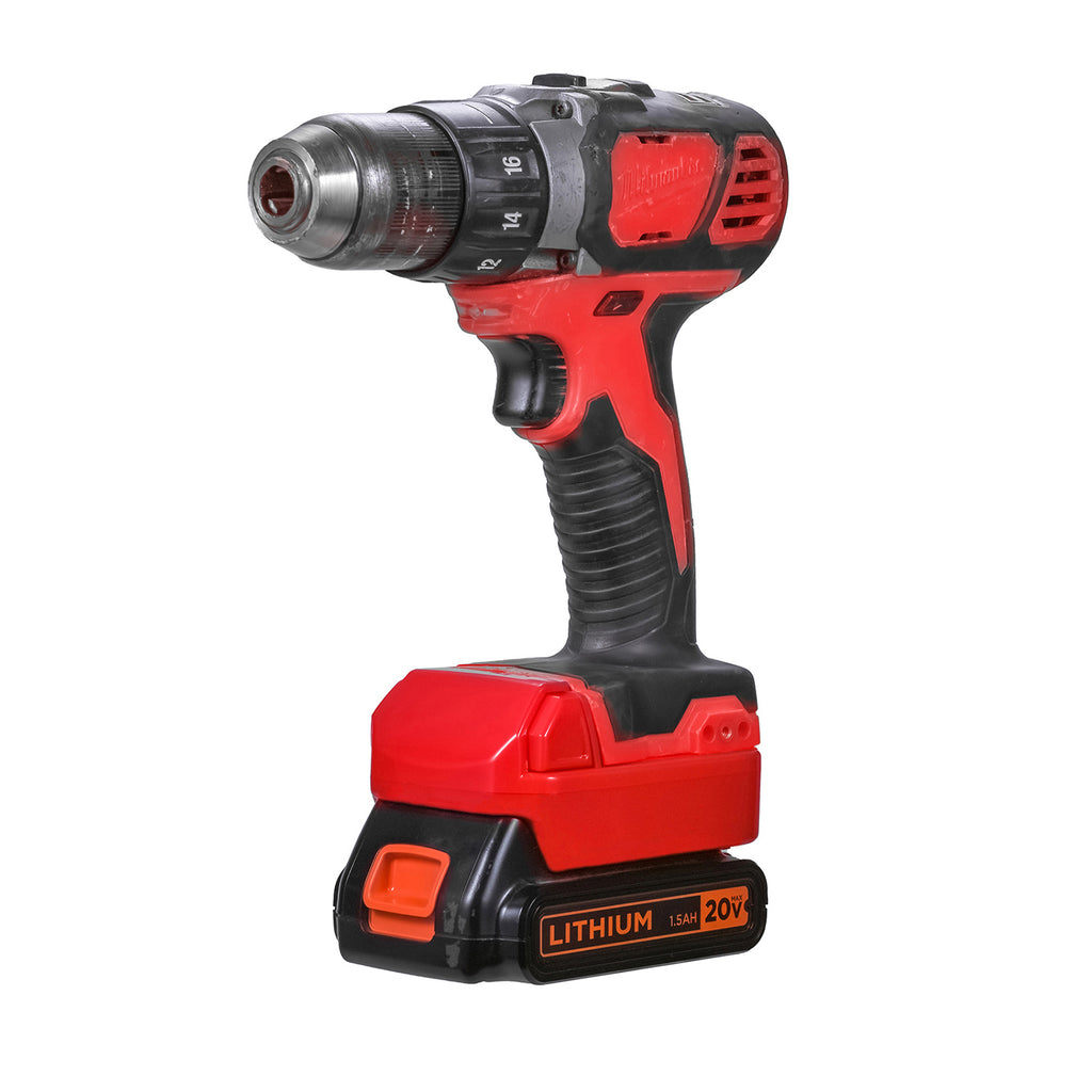 Black and Decker 20V auf Milwaukee M18 Akkuadapter