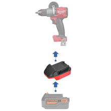 Lade das Bild in den Galerie-Viewer, Black and Decker 20V to Milwaukee 18V Battery Adapter
