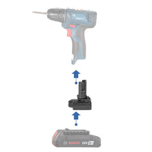 Lade das Bild in den Galerie-Viewer, Bosch (Blue) 18V to Bosch 12V  Battery Adapter
