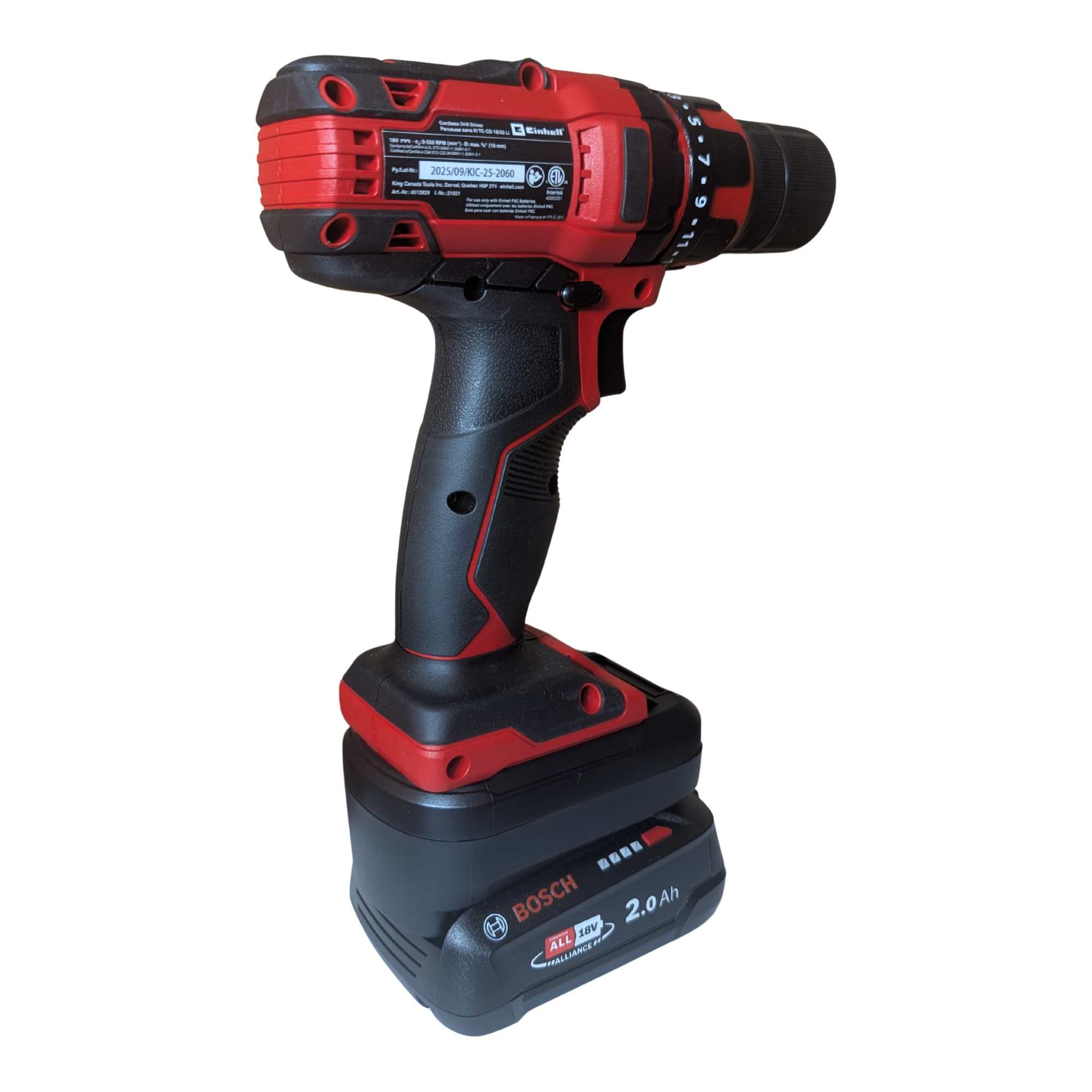 Bosch (Grün) 18V auf Einhell PXC 18V Batterieadapter