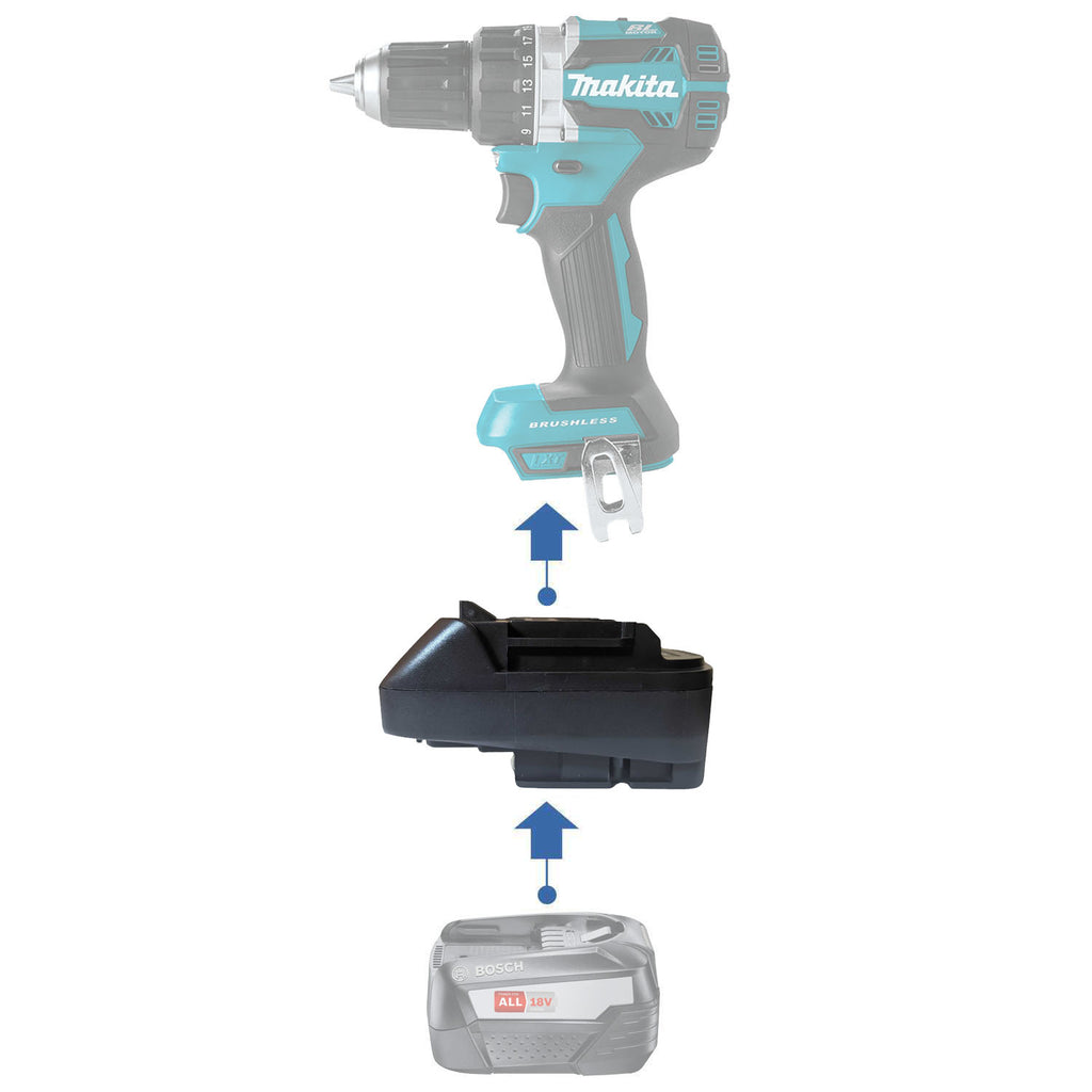 Bosch (Grün) 18V auf Makita 18V Batterieadapter