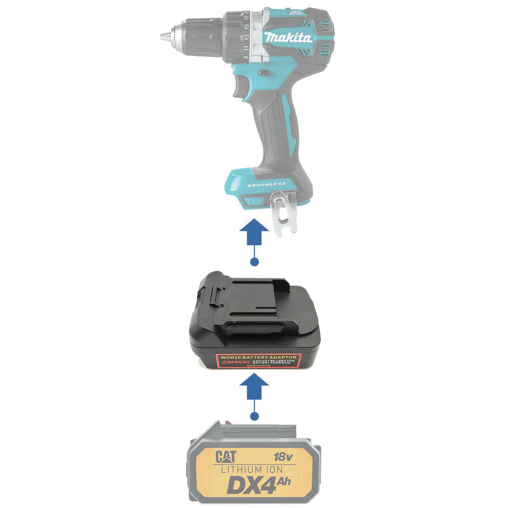 CAT 18V auf Makita 18V LXT Akkuadapter