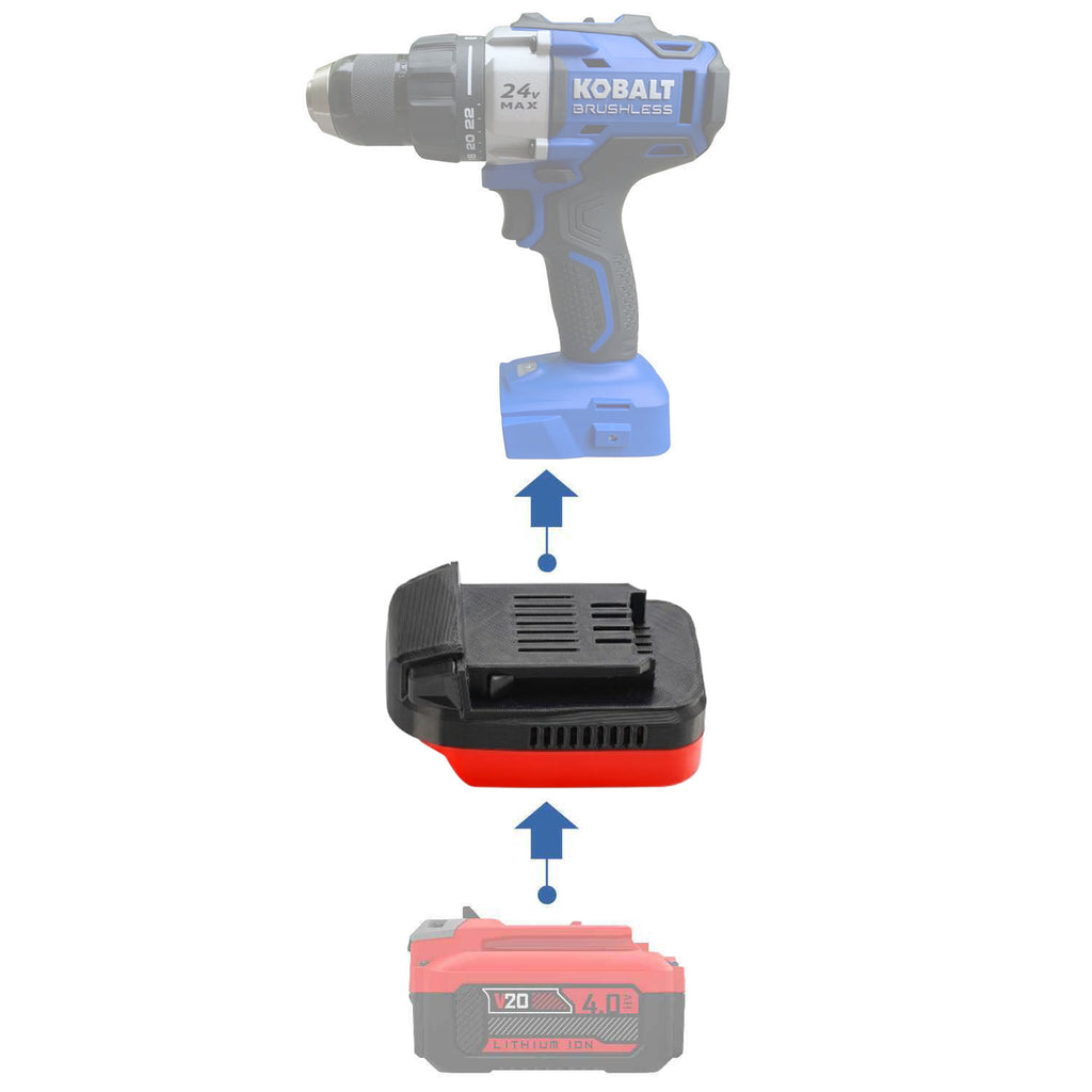Craftsman 20V auf Kobalt 24V Akkuadapter