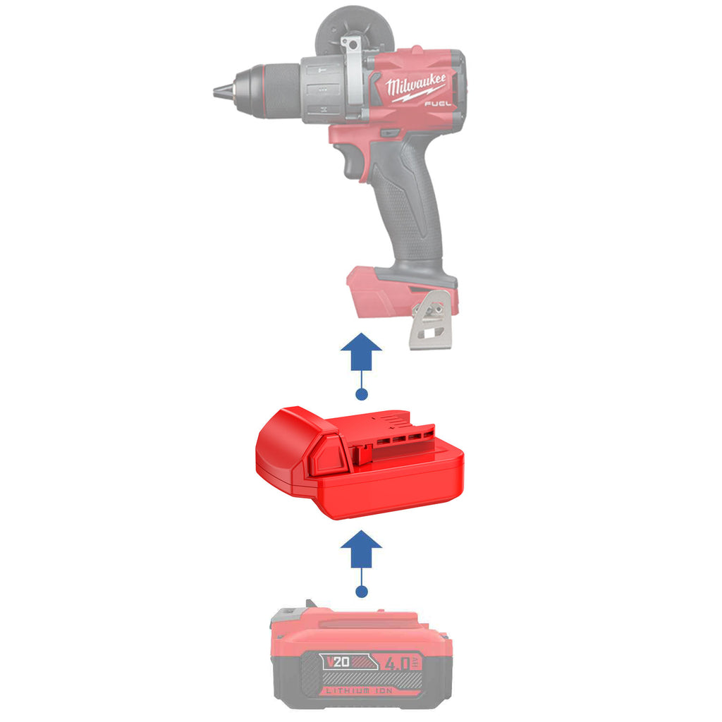Craftsman 20V auf Milwaukee M18 Akkuadapter