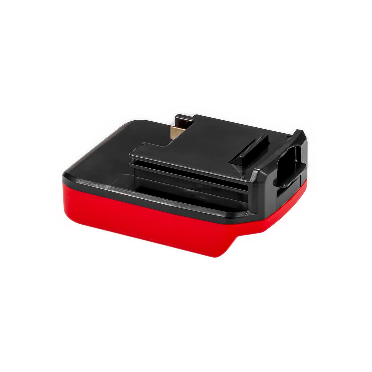 Craftsman 20V to Porter Cable 18V Ni-Cd battery adapter - Porter Cable tool-side connection with the guide rail
