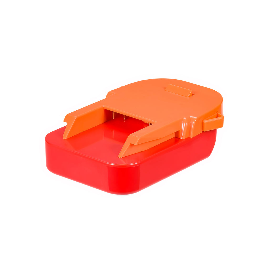 Craftsman 20V to RIDGID 18V battery adapter - RIDGID tool-side connection, twin guide rails and copper contacts