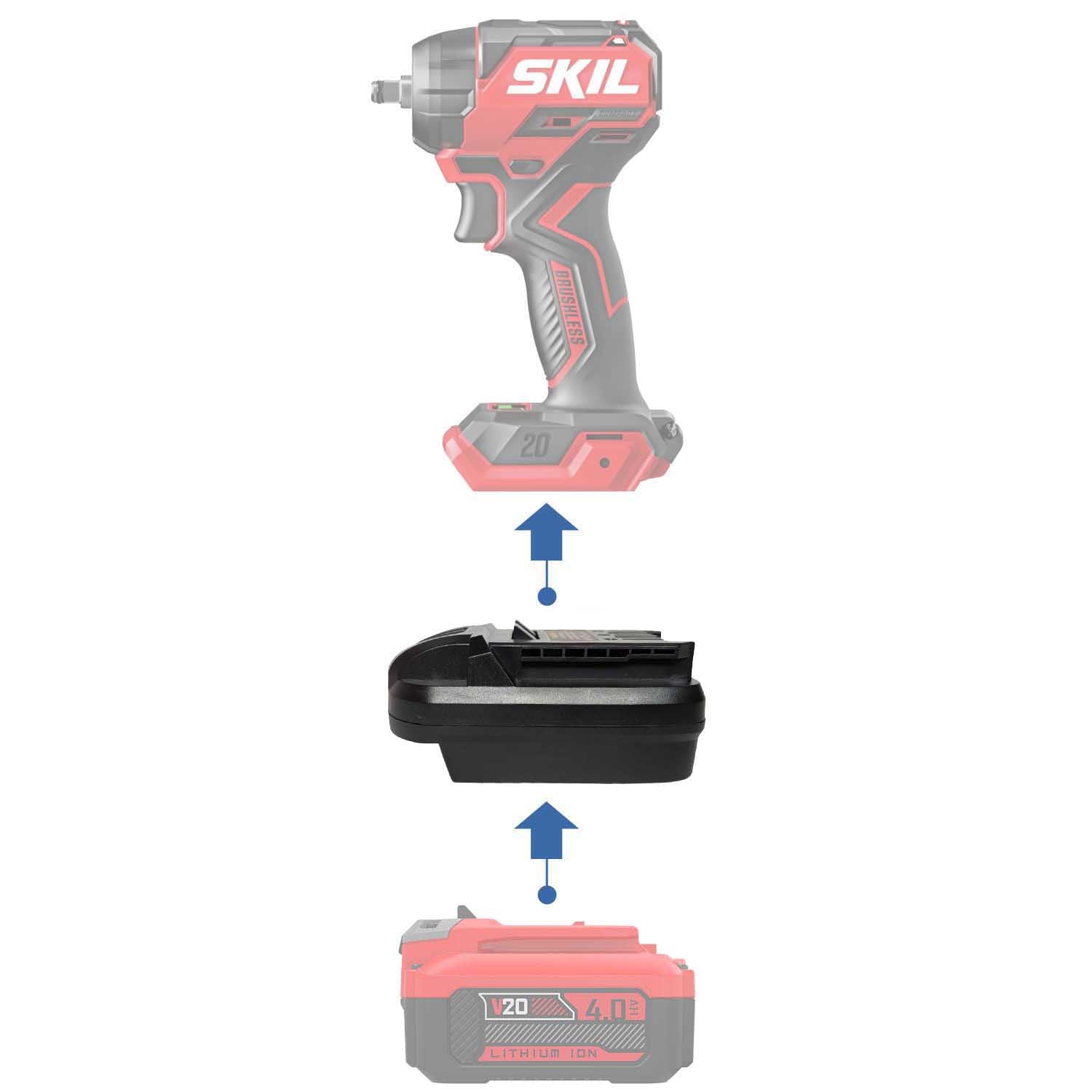 Craftsman 20V auf SKIL 20V Batterieadapter