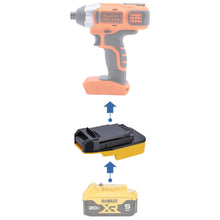 Lade das Bild in den Galerie-Viewer, DeWalt 20V to Black and Decker 20V Battery Adapter
