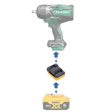 Lade das Bild in den Galerie-Viewer, DeWalt 20V to Hikoki 18V Battery Adapter

