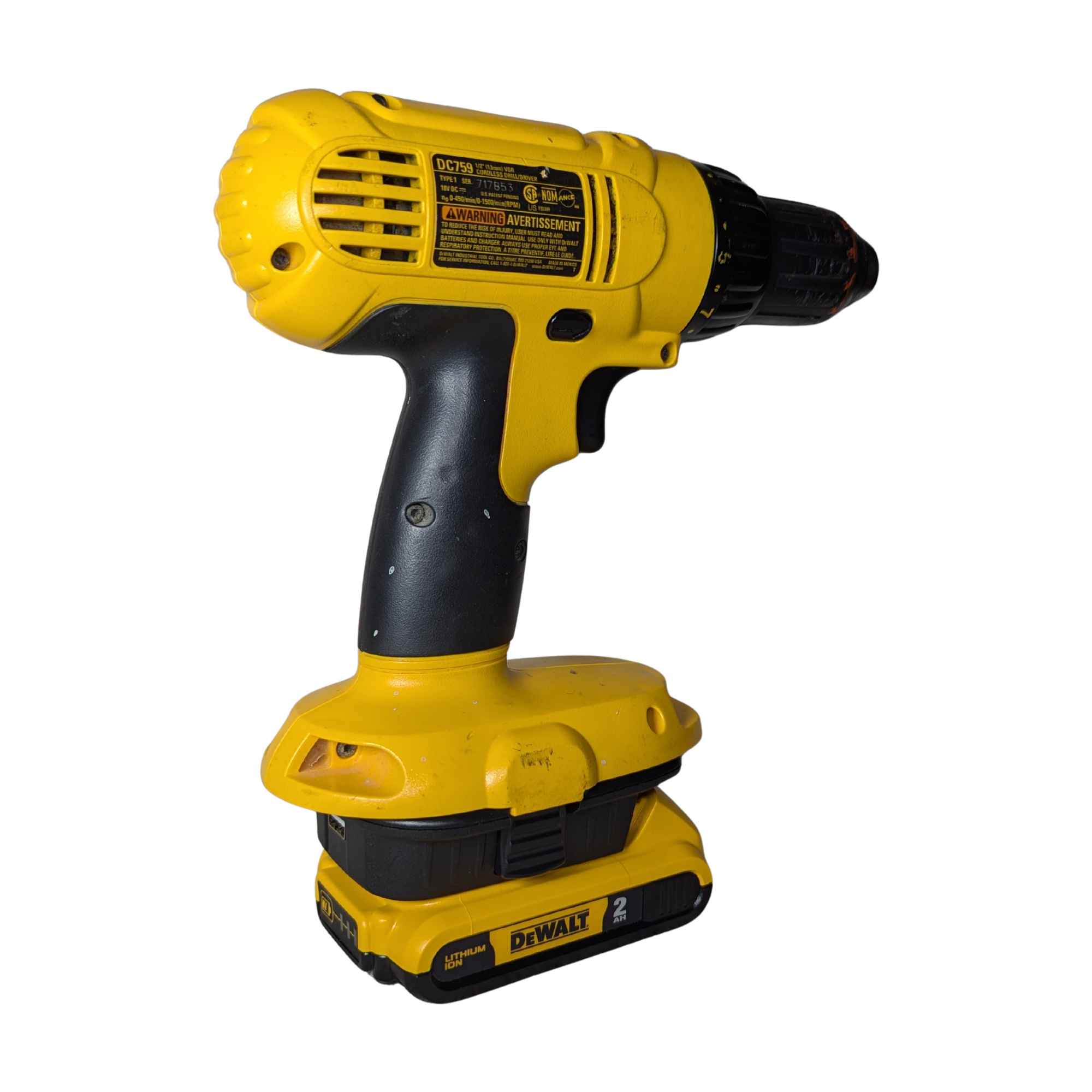 DeWalt 20V MAX auf DeWalt 18V Ni-Cd Akkuadapter