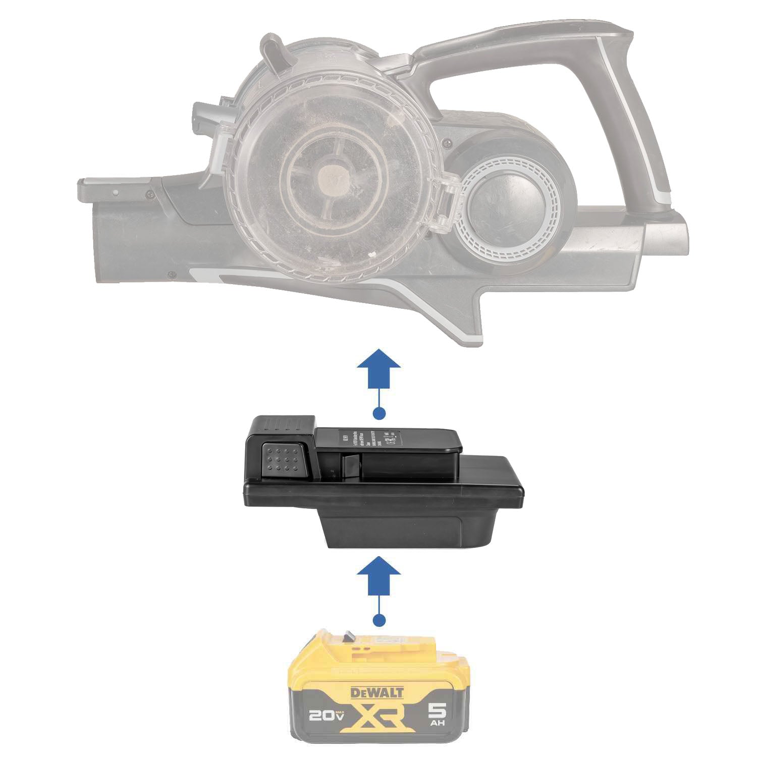 DeWalt 20V auf Hoover 20V ONEPWR Batterieadapter