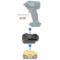 DeWalt 20V MAX auf Metabo CAS 18V Akkuadapter