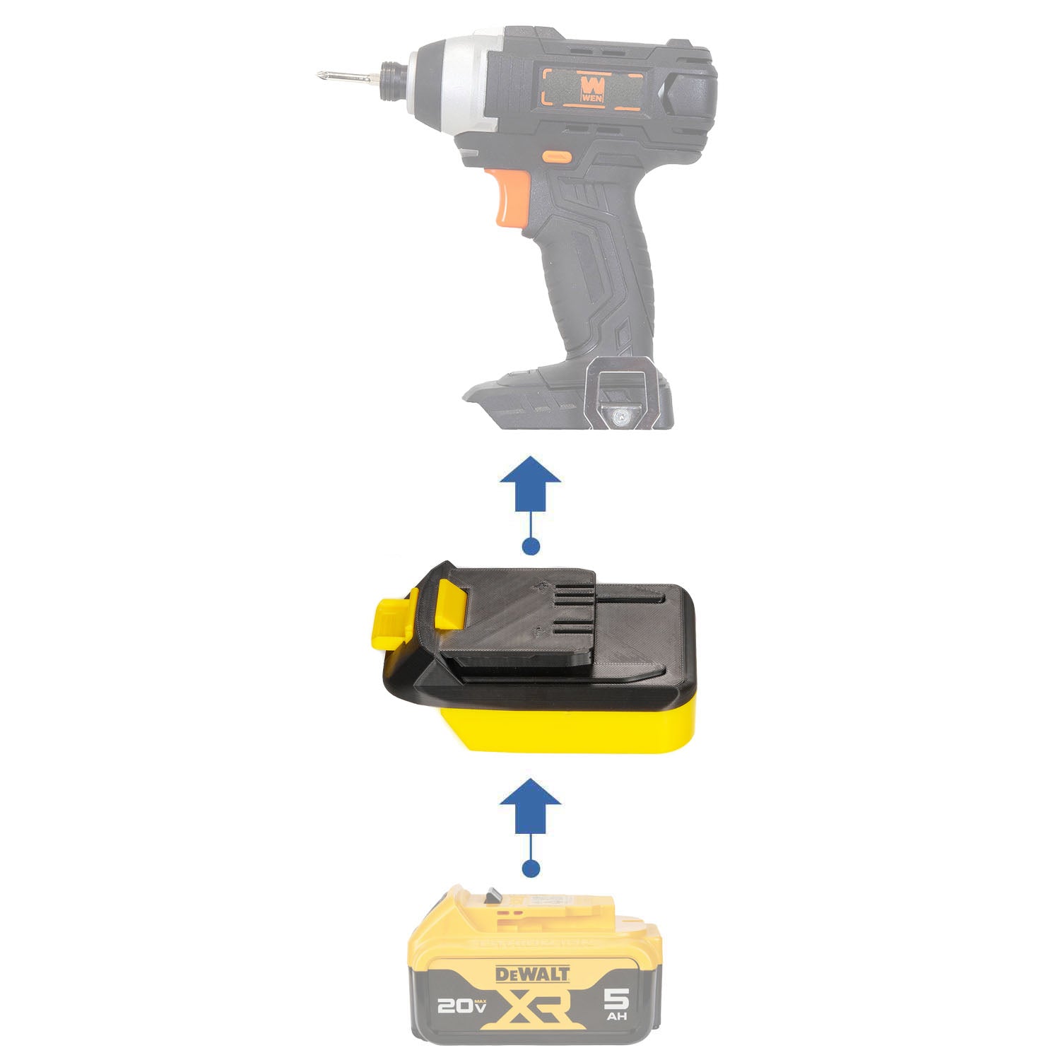 DeWalt 20V auf WEN 20V Batterieadapter