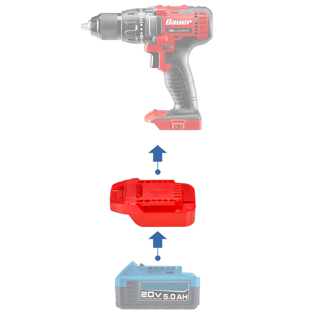 Hercules 20V auf Bauer 20V Akkuadapter