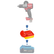 Lade das Bild in den Galerie-Viewer, Hercules 20V to Milwaukee 18V Battery Adapter
