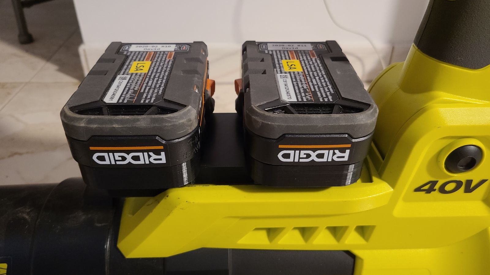 RIDGID 18V auf Ryobi 40V Batterieadapter