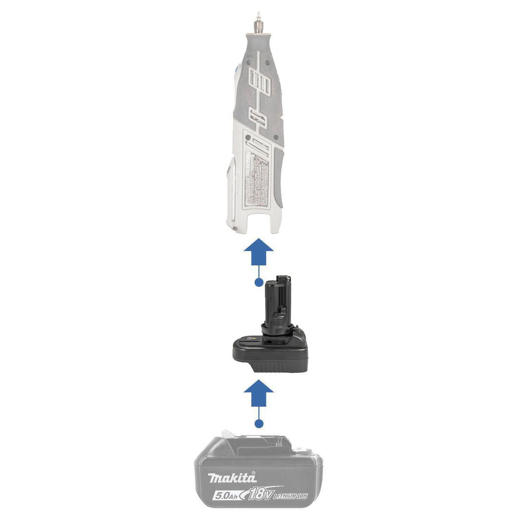 Makita 18V to Dremel 12V (8220 8250)  Battery Adapter