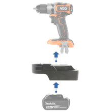 Lade das Bild in den Galerie-Viewer, Makita 18V zu AEG 18V Batterieadapter
