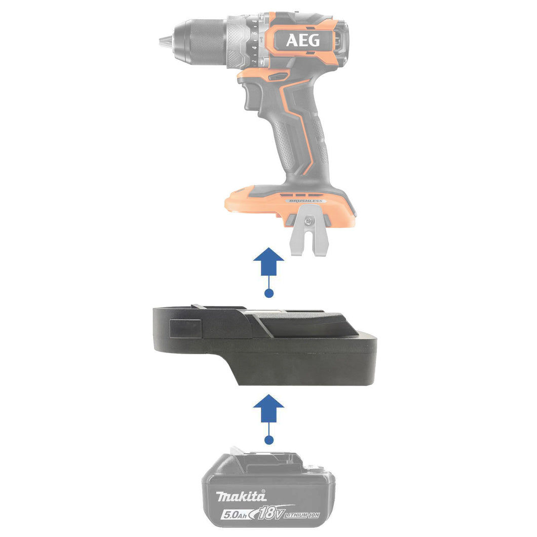 Makita 18V zu AEG 18V Batterieadapter
