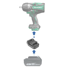 Lade das Bild in den Galerie-Viewer, Makita 18V zu Hikoki 18V Batterieadapter
