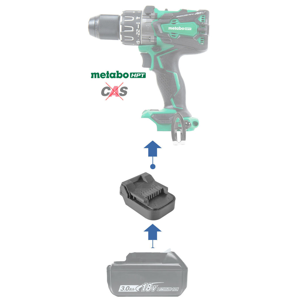 Makita 18V auf Metabo HPT 18V Batterieadapter