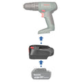 Makita 18V LXT auf Bosch 18V PBA (Grün) Akkuadapter