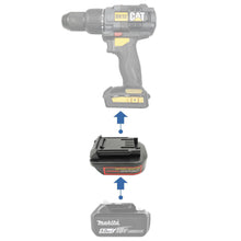Lade das Bild in den Galerie-Viewer, Makita 18V auf CAT 18V Batterieadapter
