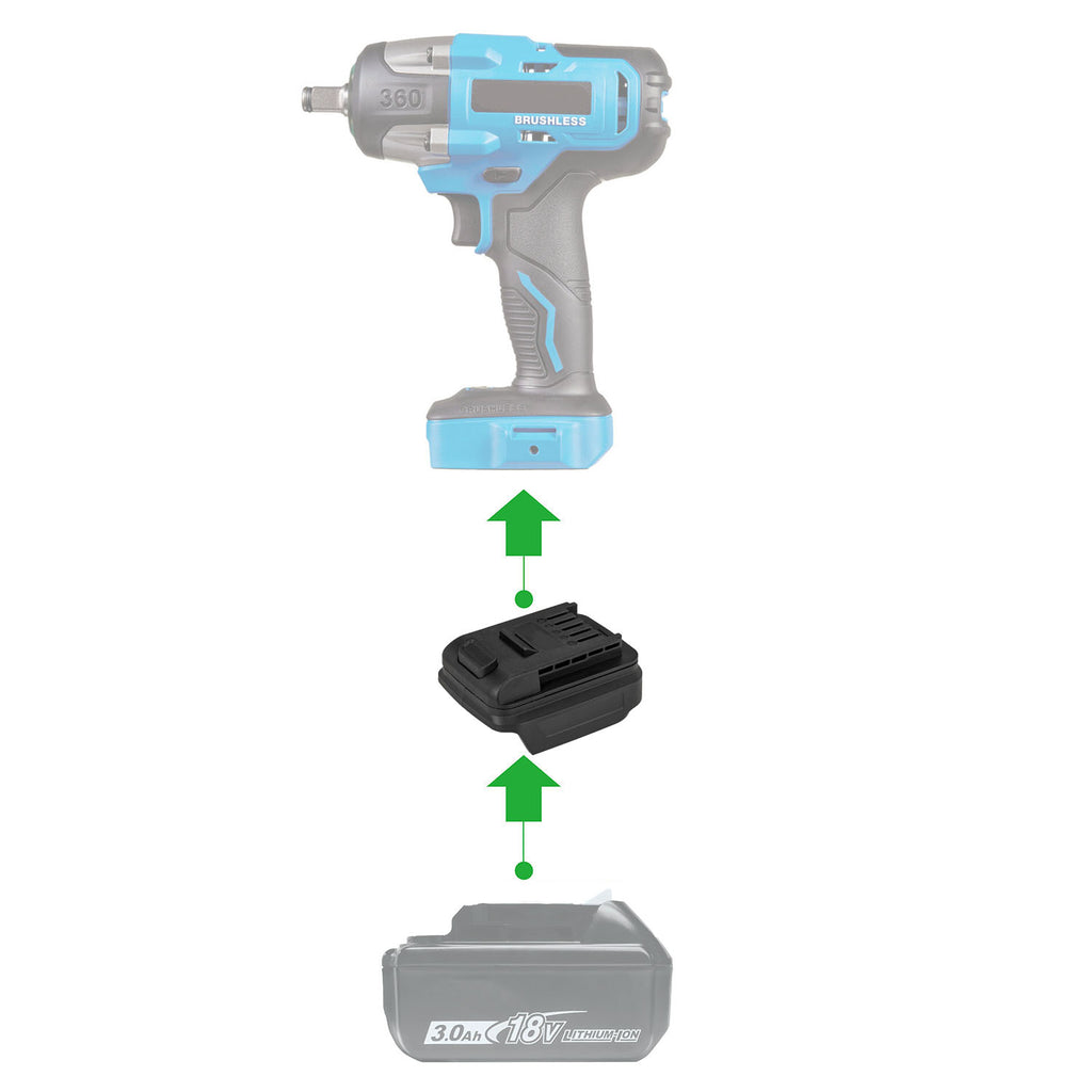 Makita 18V LXT auf Mastercraft 20V (PWRPOD / Blau) Akkuadapter