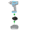 Makita 18V LXT auf Mastercraft 20V (PWRPOD / Blau) Akkuadapter