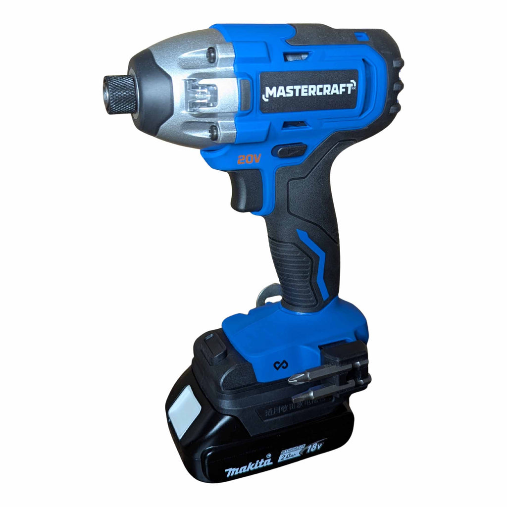 Makita 18V LXT auf Mastercraft 20V (PWRPOD / Blau) Akkuadapter