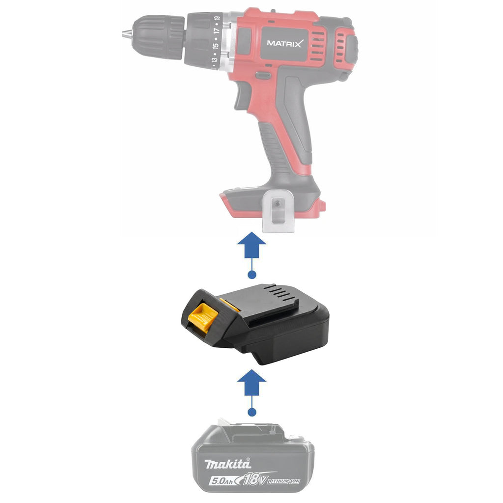 Makita 18V LXT auf MATRIX 20V Akkuadapter