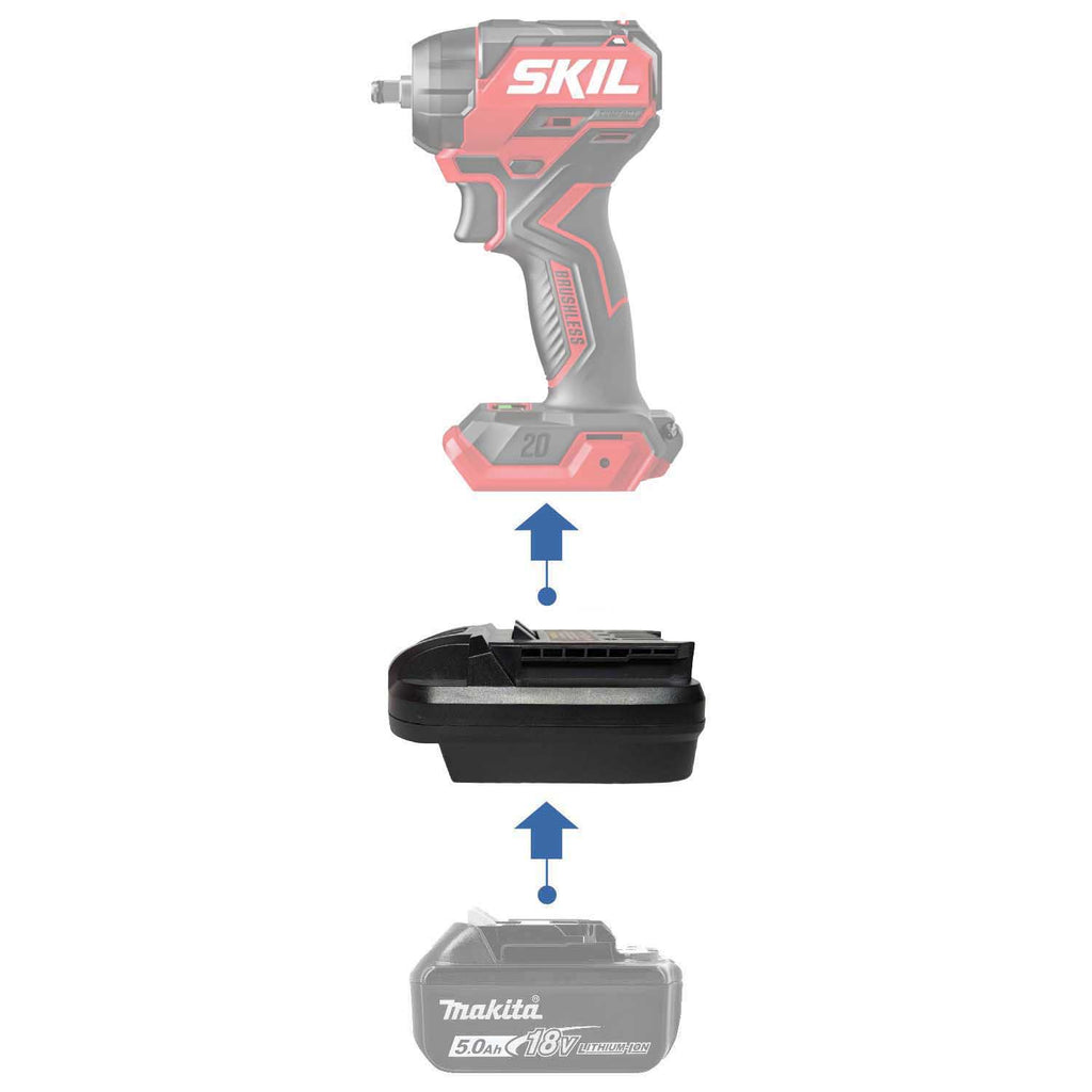 Makita 18V LXT auf SKIL 20V PWR CORE Akkuadapter