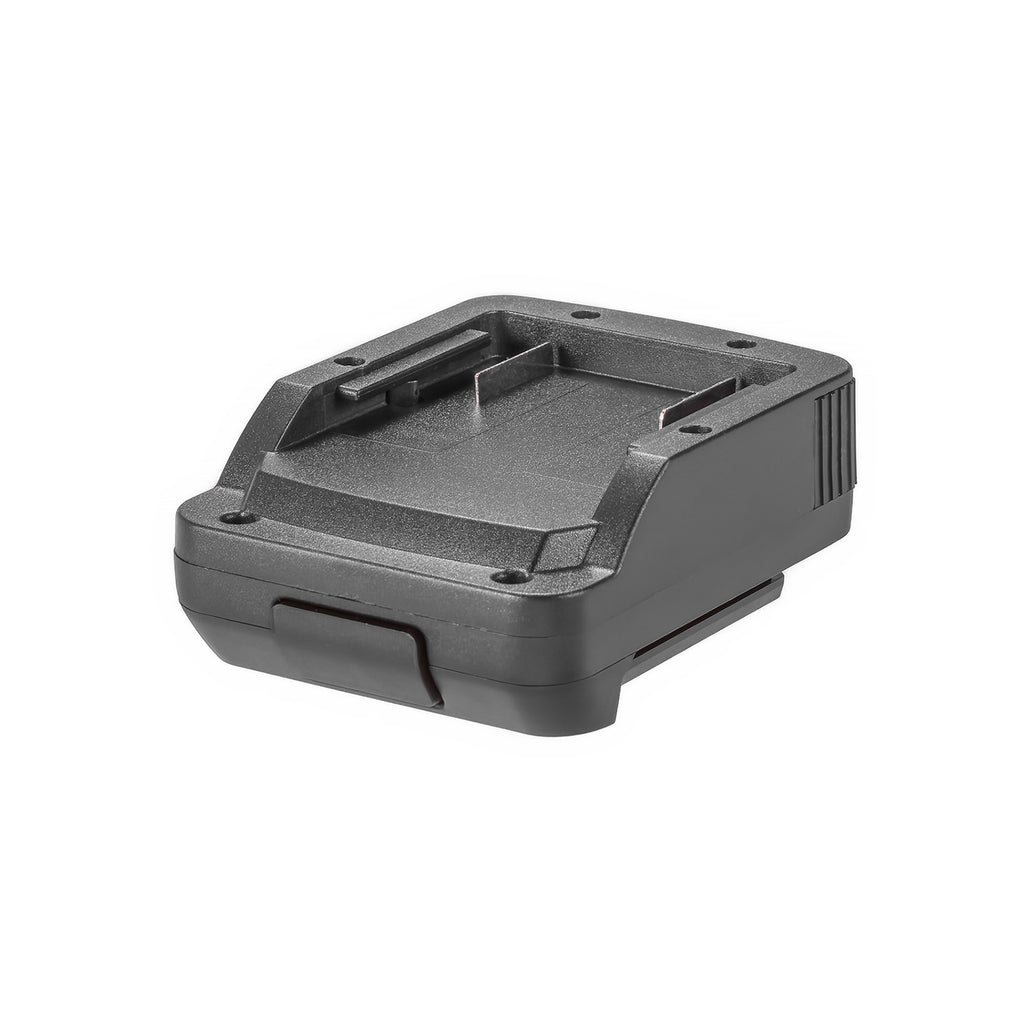 Metabo CAS 18V to Bosch 18V GBA (Blue) battery adapter - angled view of the battery-side connection
